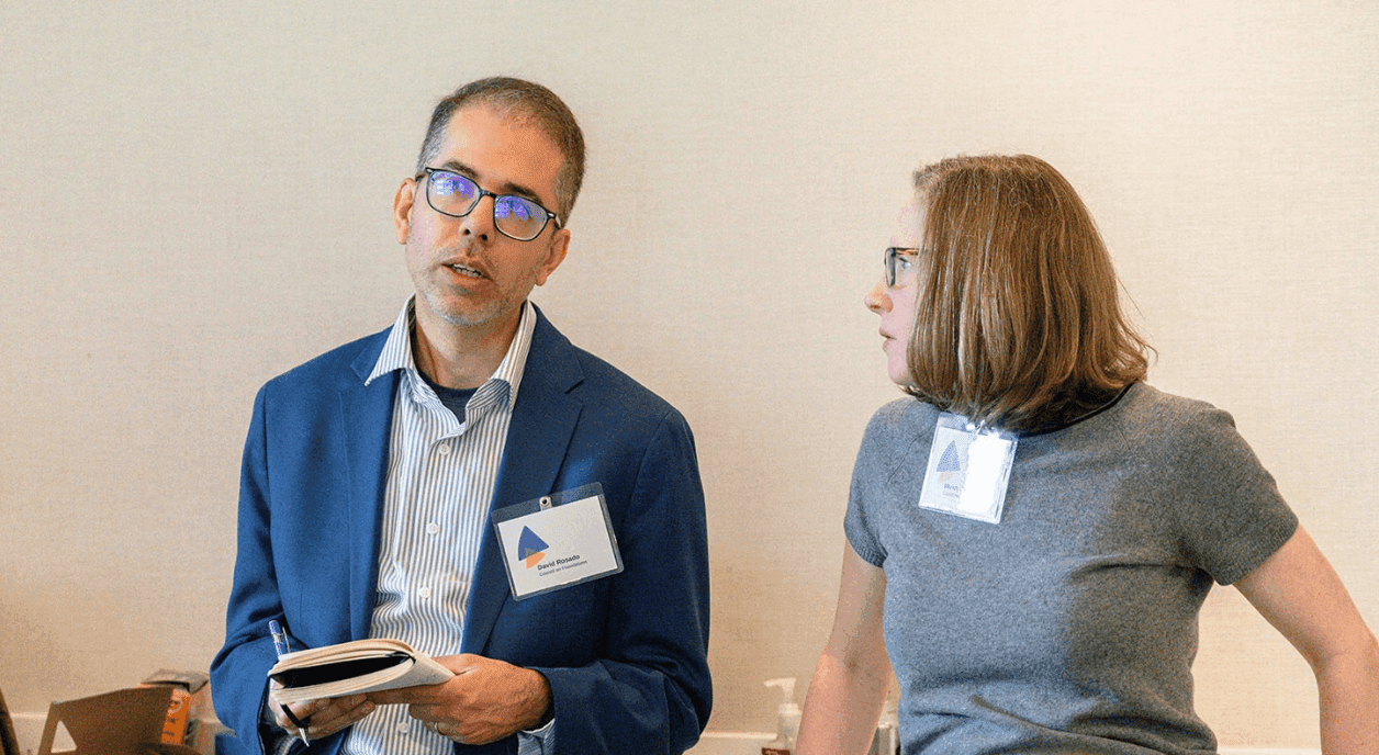 Author David Rosado with a colleague from Council on Foundations.