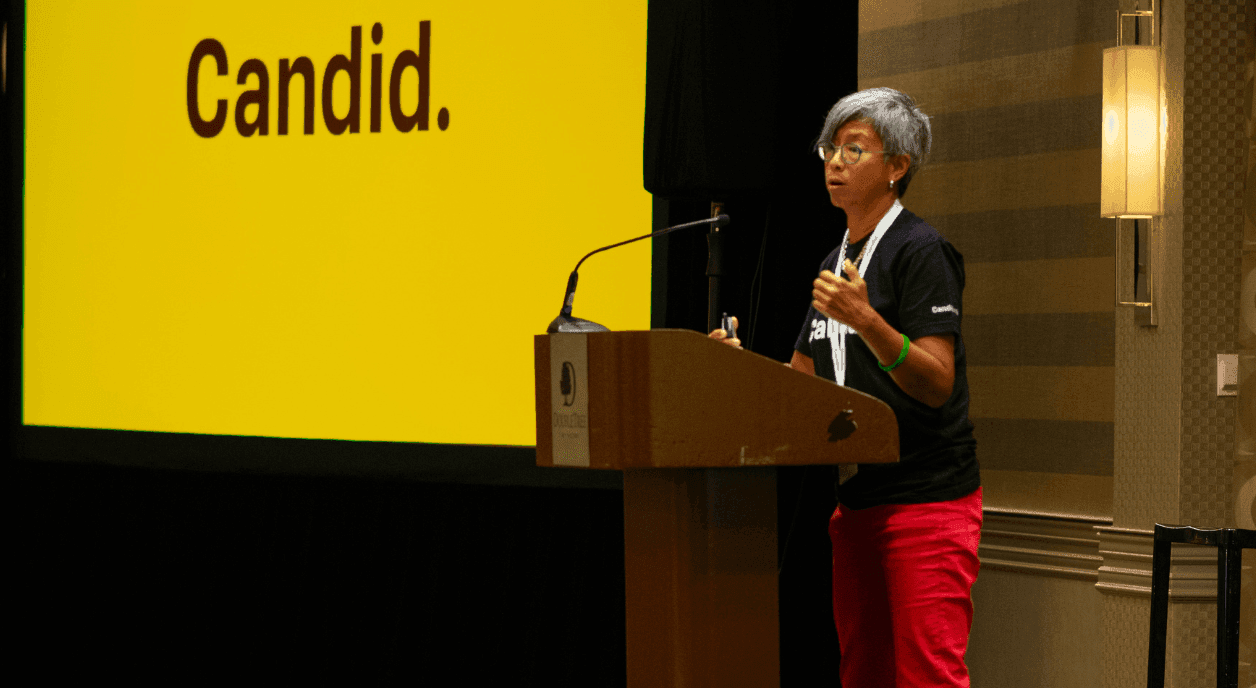 Ann Mei Chang at Candid's annual staff retreat.
